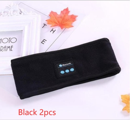 Bluetooth Headband with Built-in Speakers & Mic – Wireless Music Headband