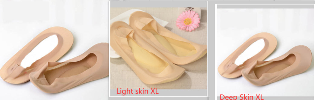 3D Air Cushion Invisible Boat Socks | Massage Sole, Silicone Grip, No-Show Women's Socks | HOORIVA