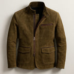 Men's Stand-Up Collar Zip-Up Jacket | Casual Vintage Outerwear, S–3XL, 3 Colours | HOORIVA