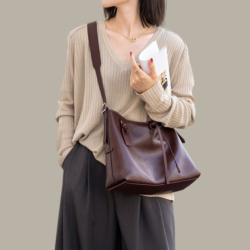 Womens Stylish Casual High-Capacity Shoulder Bag