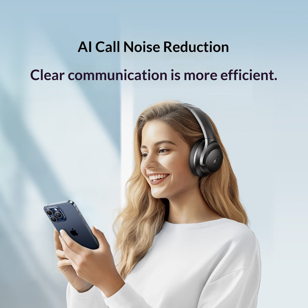 Soundcore Q20i Over-Ear Headphones | Active Noise Cancellation | Hi-Res Audio | Bluetooth 5.0