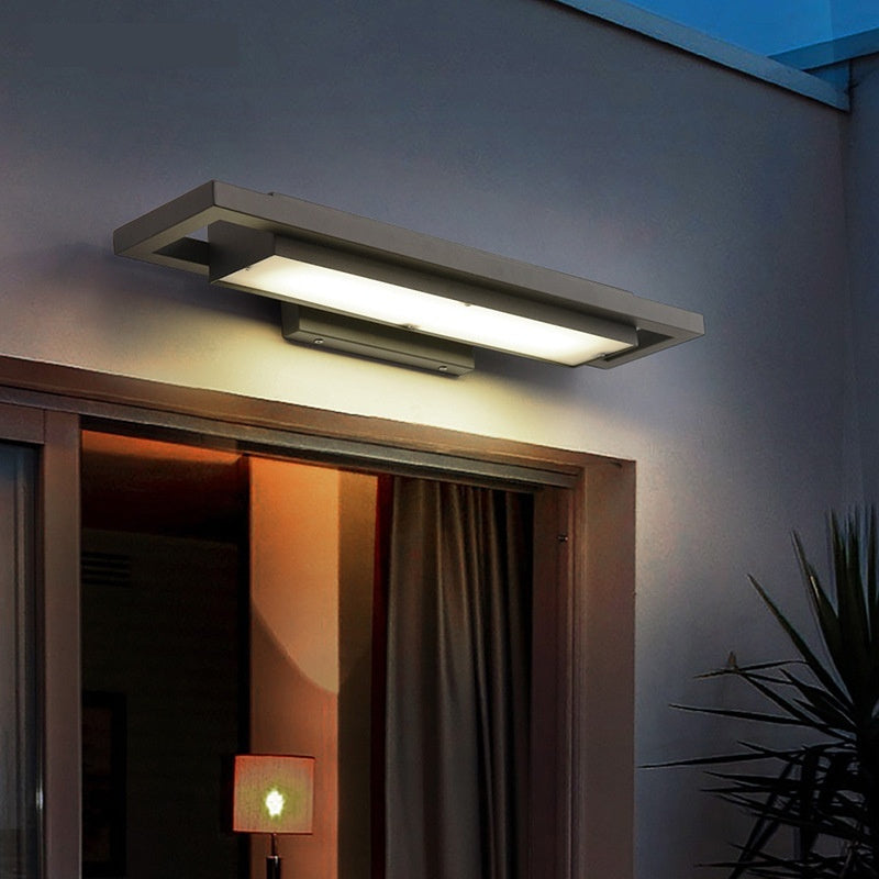Stainless Steel Outdoor Porch Wall Light – Warm White LED