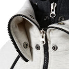 Men's Zip-Up Hooded Sweatshirt Jacket – Fake Two-Piece Slim Fit Sports Cardigan