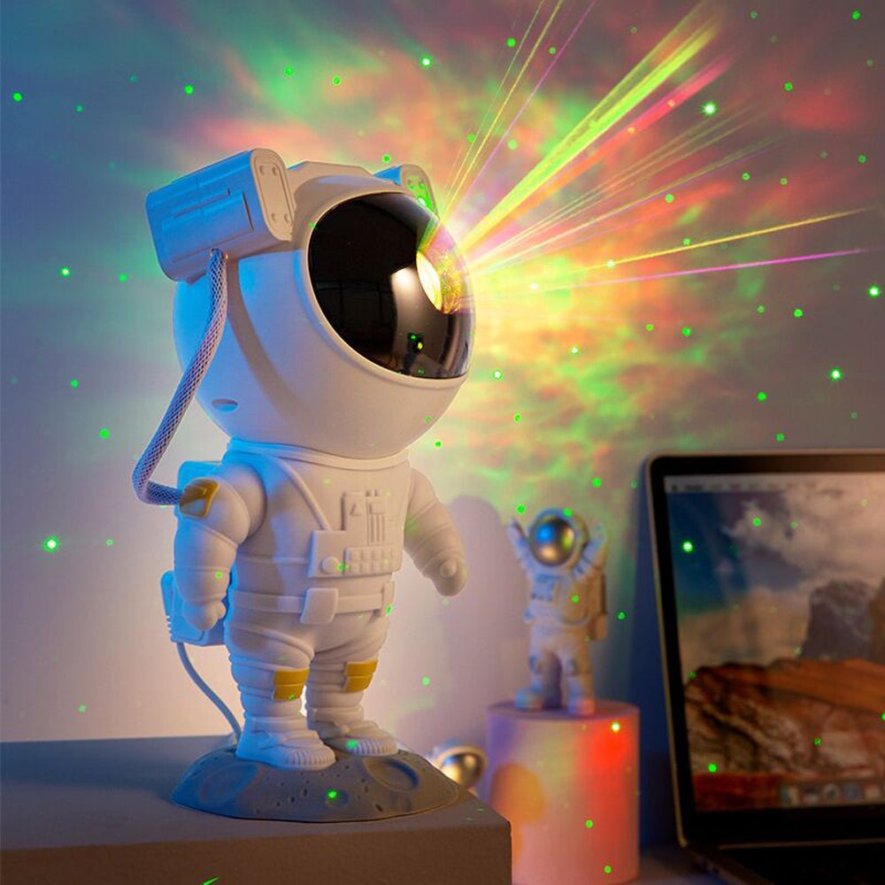 Astronaut Galaxy Star Projector Night Light | Nebula, Timer, USB/App/Rechargeable | HOORIVA