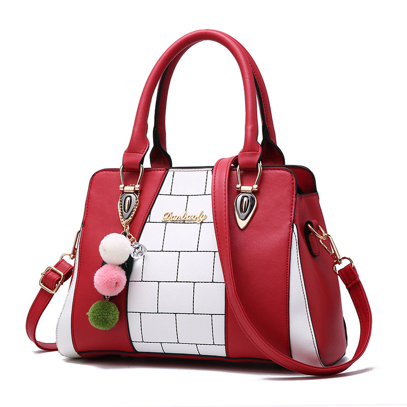 Women's Large PU Leather Shoulder Bag – Spacious Tote Handbag with Zipper
