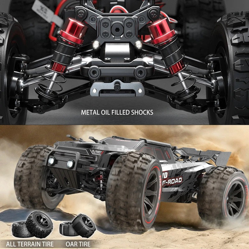 Brushless RC Drift Car 55km/h – 4WD High-Speed Remote Control Truck with Double Shell