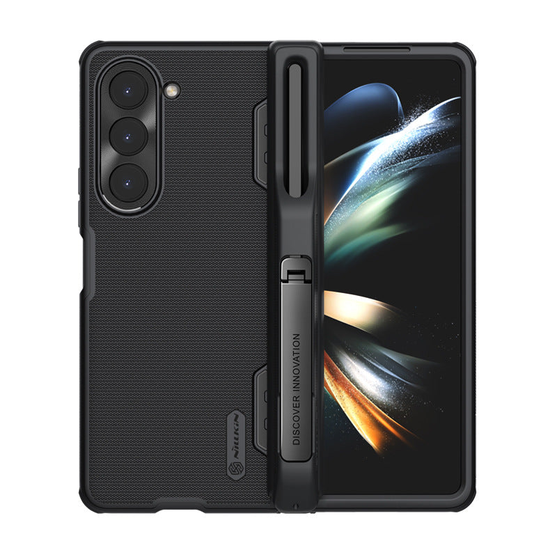 Nillkin Samsung Galaxy Z Fold 5 Frosted Shield Case | 180° Fold | Bracket & Pen Sleeve