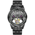 IK6806 Armor Tourbillon Mechanical Watch for Men | Black & Silver Case