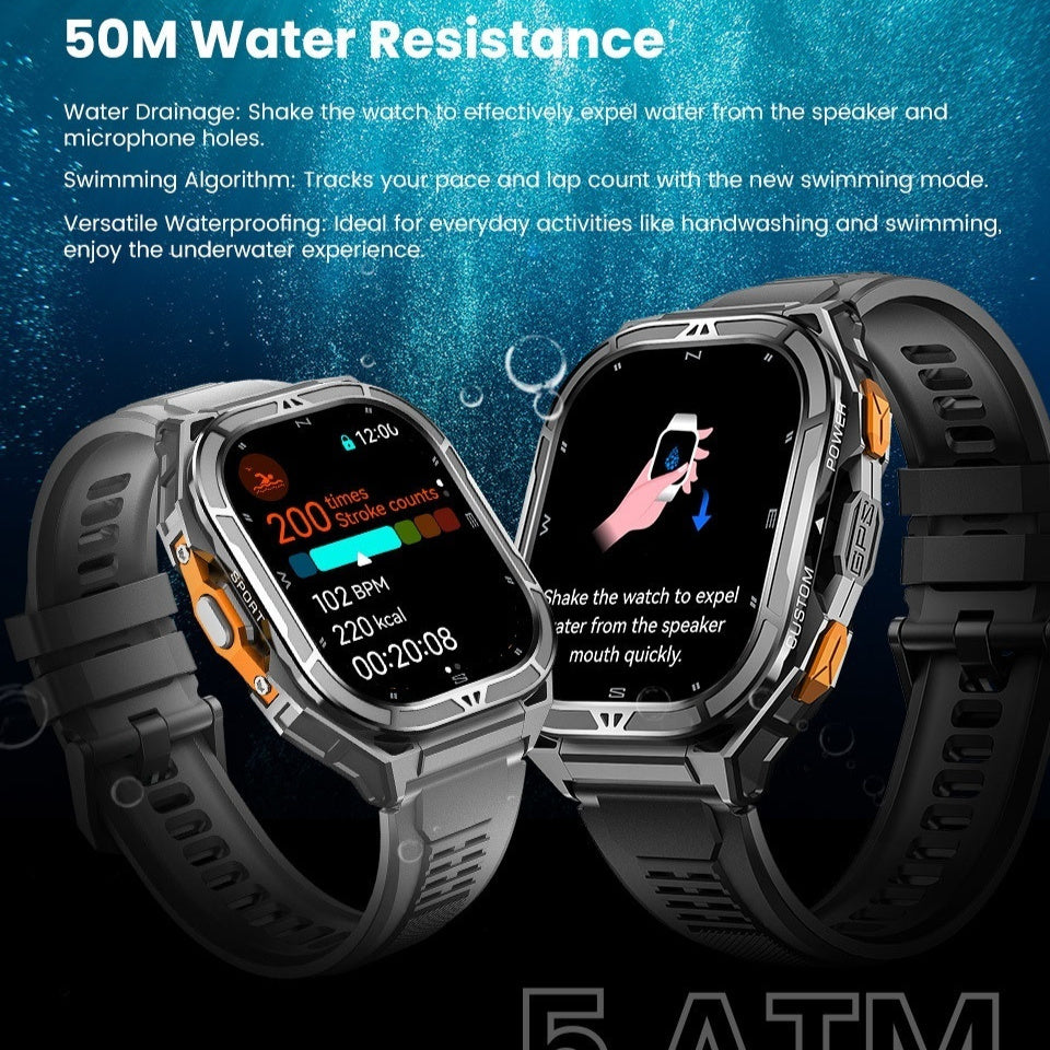 X5 Smart Watch | AMOLED Screen, GPS, Bluetooth Calling, 14-Day Battery, Health Monitor