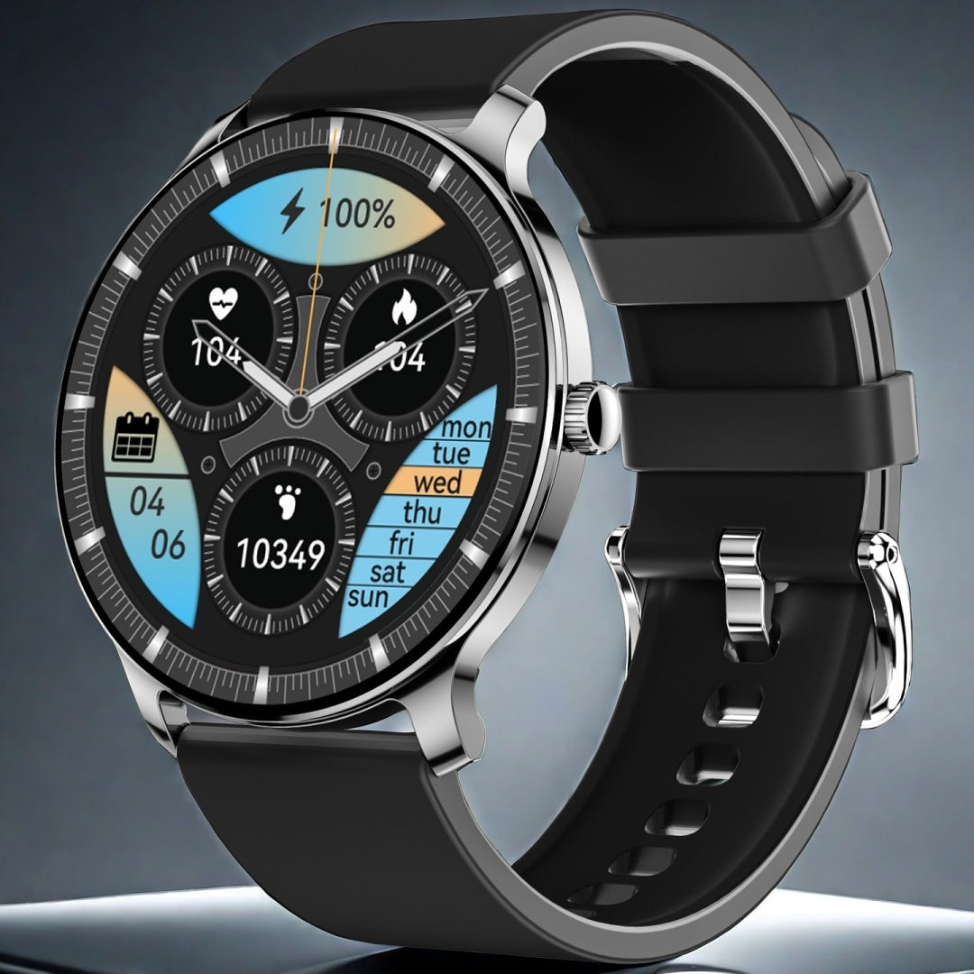 Disc Ultra-Thin Smart Watch – 1.43" AMOLED, Fitness Tracker & Health Monitor