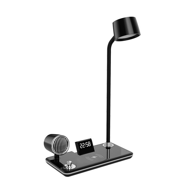 Smart Desk Lamp with Wireless Charging, Digital Clock & Alarm – Eye Protection | Hooriva