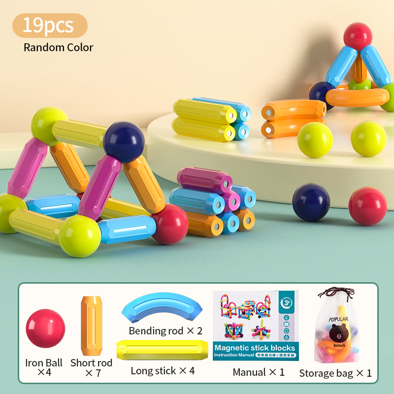Magnetic Building Blocks Educational Toy Set | 14 to 149 Pieces | Kids STEM Construction Toy