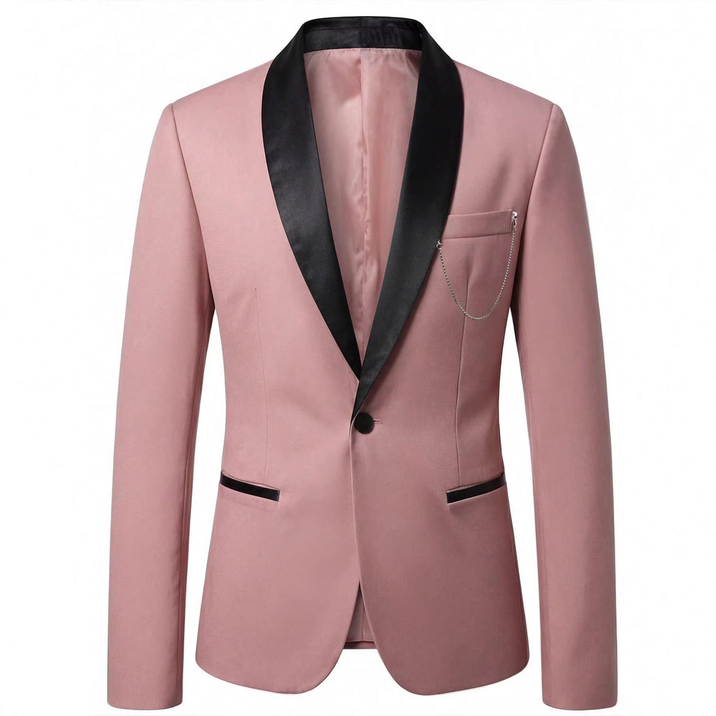 Men's Business Suit Jacket – Wedding & Groomsmen Blazer | Lotus Pink | S–2XL
