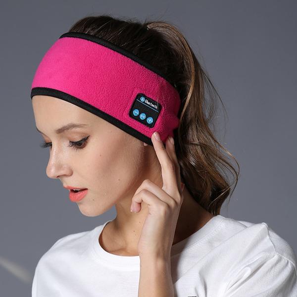 Bluetooth Headband with Built-in Speakers & Mic – Wireless Music Headband