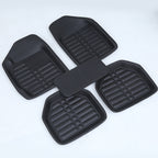 Black waterproof car floor mats for all-weather protection