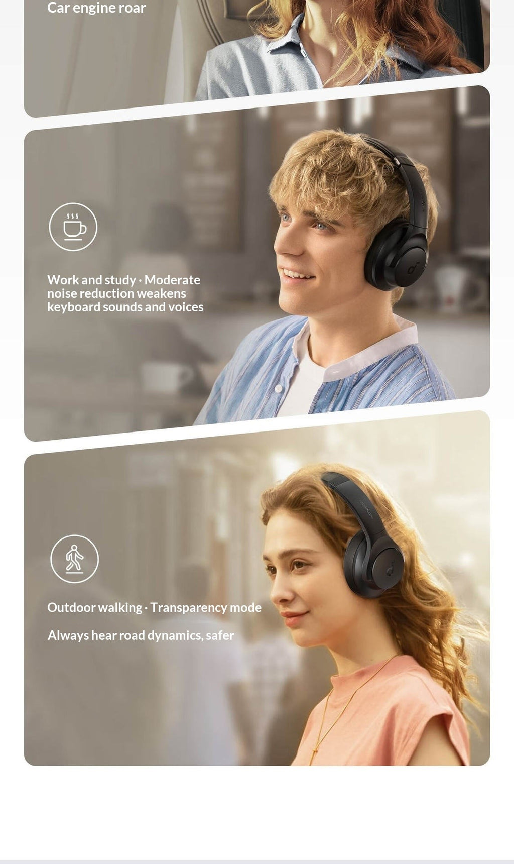 Soundcore Q20i Over-Ear Headphones | Active Noise Cancellation | Hi-Res Audio | Bluetooth 5.0