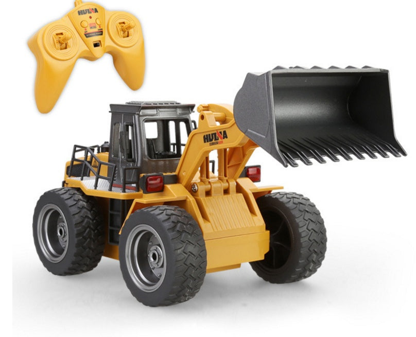 RC Excavator Toy for Kids – Alloy 1:18 Remote Control Engineering Car with Music & Lights