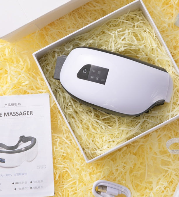 جهاز تدليك العين بتقنية البلوتوث – ضغط هوائي، ضغط حراري وتخفيف الهالات السوداء | Hooriva