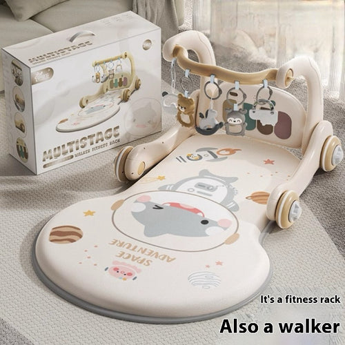Baby Shark Gym Pedal Piano & Walker Toy | Sensory Activity Centre for Infants 0-3 Years