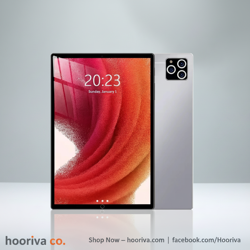 14-Inch Flagship Tablet on Grey Hooriva Background