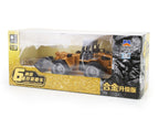 RC Excavator Toy for Kids – Alloy 1:18 Remote Control Engineering Car with Music & Lights