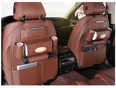PU Leather Car Seat Organiser – Universal Fit for Cars, Trucks & SUVs