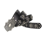Men's Skull Smooth Buckle Hip Hop Belt – Bold Statement, 105–125cm