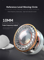 Triangular Headset Stereo Drive-by-wire With Microphone Wired Tuning 35 Round Hole Hands-free Call
