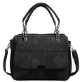 Women's Matte PU Leather Boston Bag – Large Capacity Scrub Tote for Travel & Everyday Use