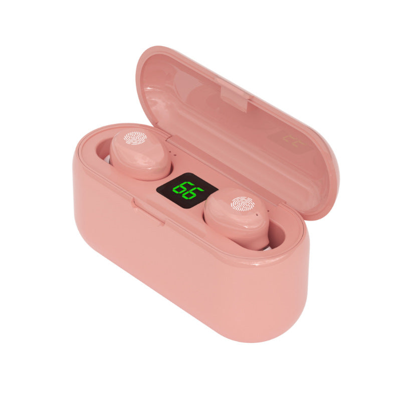 سماعة بلوتوث مزدوجة TWS تعمل باللمس قابلة للشحن