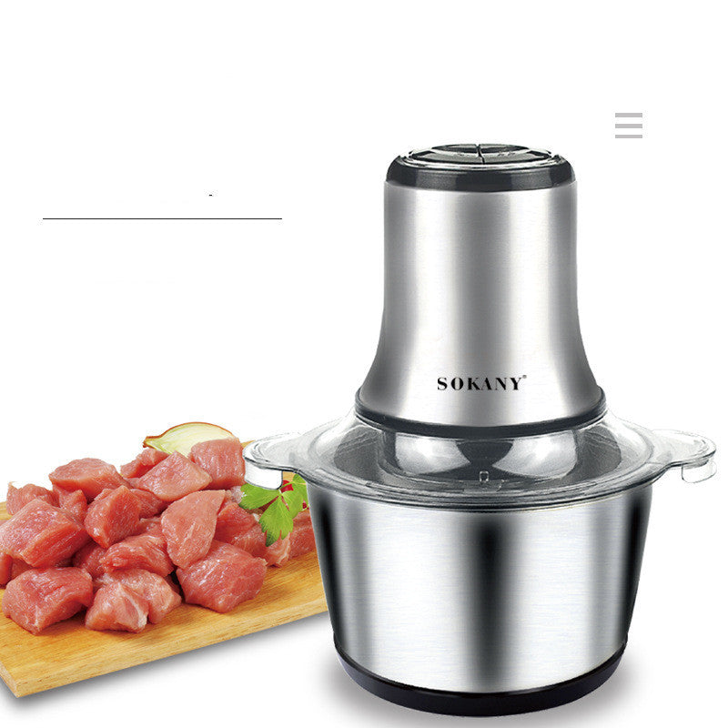 Household Electric Small Stainless Steel Multifunctional Meat Grinder