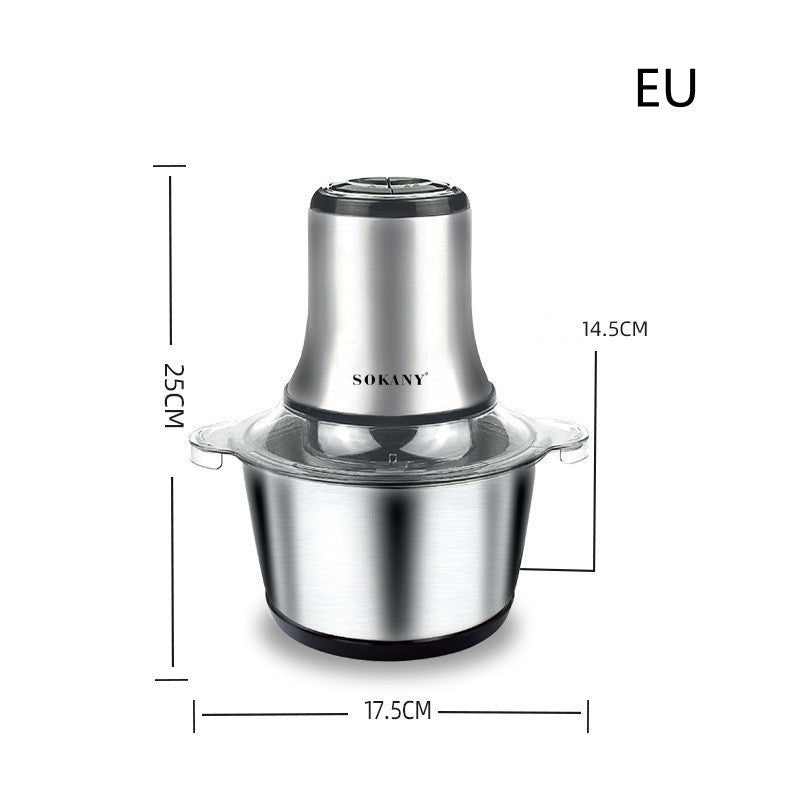 Household Electric Small Stainless Steel Multifunctional Meat Grinder