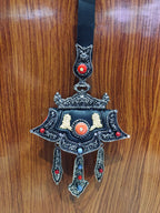 Retro Tibetan Copper-Nickel Silver-Plated Craft Wallet with Chain