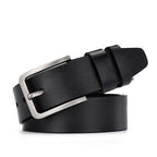 Men's Wide Cowhide Leather Belt – Vintage Pin Buckle | 4 Styles | 105–125cm