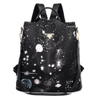 Oxford Cloth Backpack Nylon Cloth Waterproof Leisure Backpack Student School Bag
