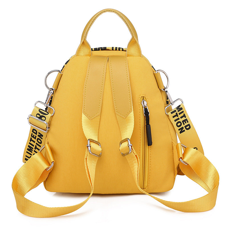 Women's Oxford Cloth Korean Casual Fashion Printing Multi-function Travel Outing Backpack