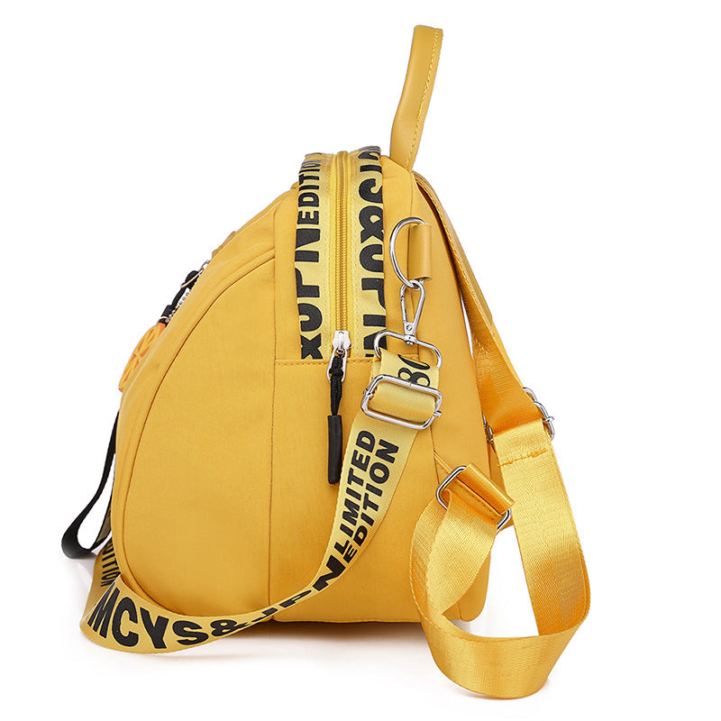 Women's Oxford Cloth Korean Casual Fashion Printing Multi-function Travel Outing Backpack