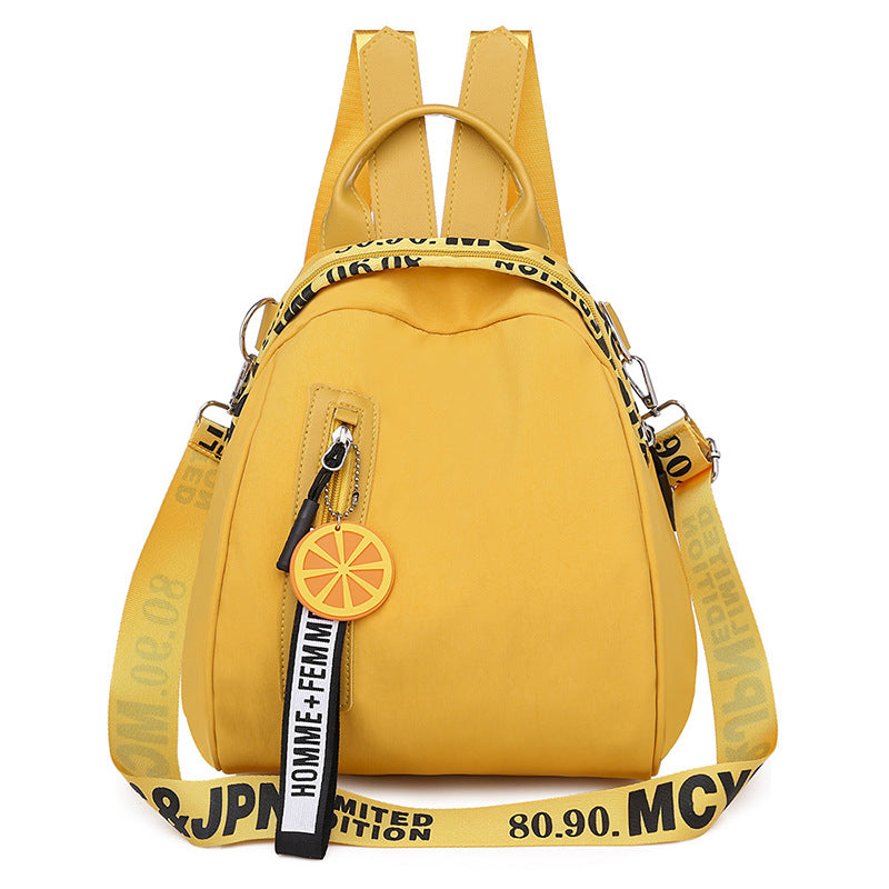 Women's Oxford Cloth Korean Casual Fashion Printing Multi-function Travel Outing Backpack