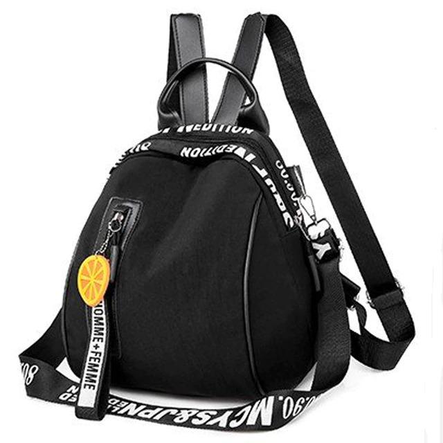 Women's Oxford Cloth Korean Casual Fashion Printing Multi-function Travel Outing Backpack