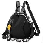 Women's Oxford Cloth Korean Casual Fashion Printing Multi-function Travel Outing Backpack