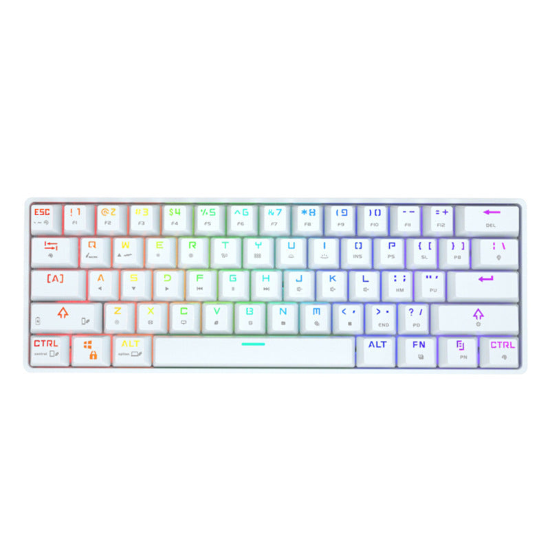 60% Bluetooth Mechanical Keyboard – Hot-Swap, RGB, PBT Keycaps