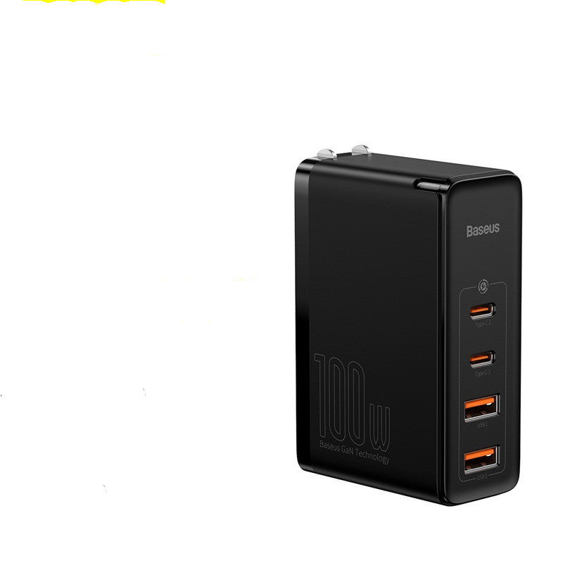 GaN Fast Charger | Gallium Nitride Phone Charging Head | EU Plug & USB | Black & White