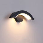 Curved Moon LED Wall Light – Indoor & Outdoor, Motion Sensor Option
