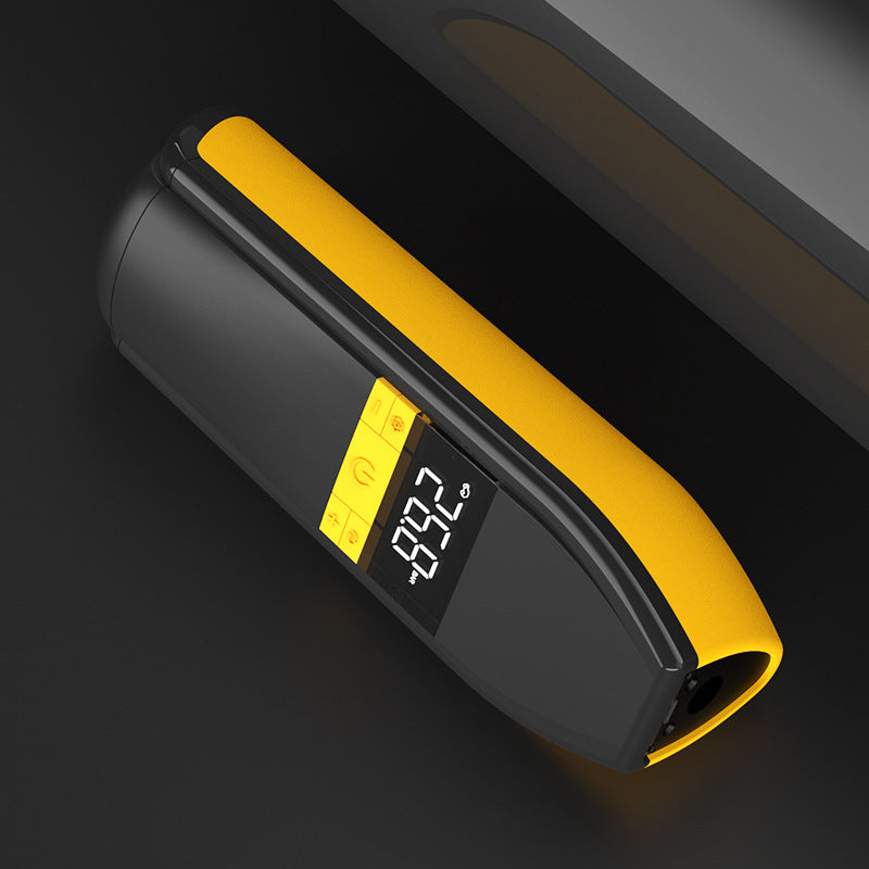 مضخة هواء لاسلكية محمولة | مراقب ضغط الإطارات وضبط مسبق، LED، شاشة رقمية، USB