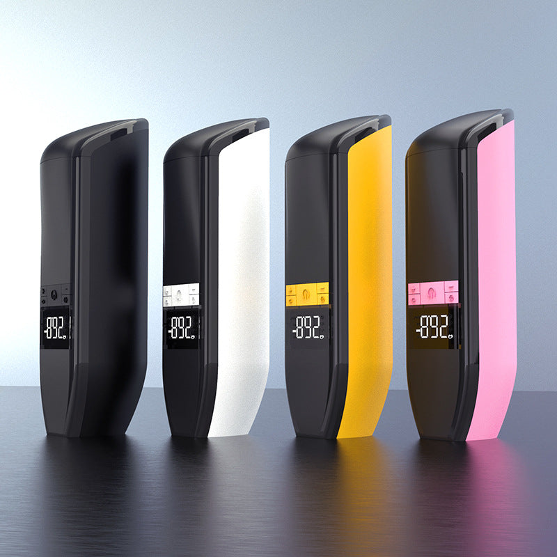 مضخة هواء لاسلكية محمولة | مراقب ضغط الإطارات وضبط مسبق، LED، شاشة رقمية، USB