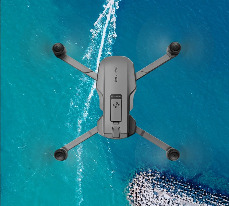 طائرة درون قابلة للطي بنظام تحديد المواقع GPS مع كاميرا 4K HD ثلاثية المحاور – طائرة تحكم عن بعد محمولة