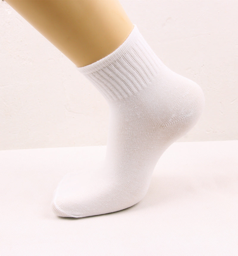 جوارب متوسطة الطول للاستخدام اليومي | ماصة للعرق، ومزيلة للروائح، مقاسات 39-45، أسود ورمادي وأبيض | HOORIVA