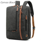 17.3 Inch Laptop Backpack — Canvas & Nylon, 20-35L Business Travel Bag, Unisex