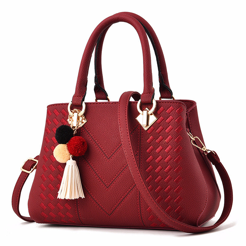 Women's PU Leather Crossbody Shoulder Bag – Multi-Pocket Handbag for Work, Travel & Shopping
