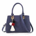 Women's PU Leather Crossbody Shoulder Bag – Multi-Pocket Handbag for Work, Travel & Shopping